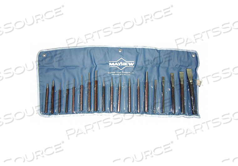 PUNCH AND CHISEL SET 19 PIECES by Mayhew PUNCH AND CHISEL SET 19 PIECES by Mayhew
