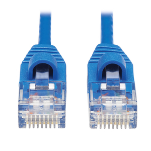 CAT6A 10G SNAGLESS MOLDED SLIM UTP ETHERNET CABLE (RJ45 M/M), BLUE, 25 FT by Tripp Lite
