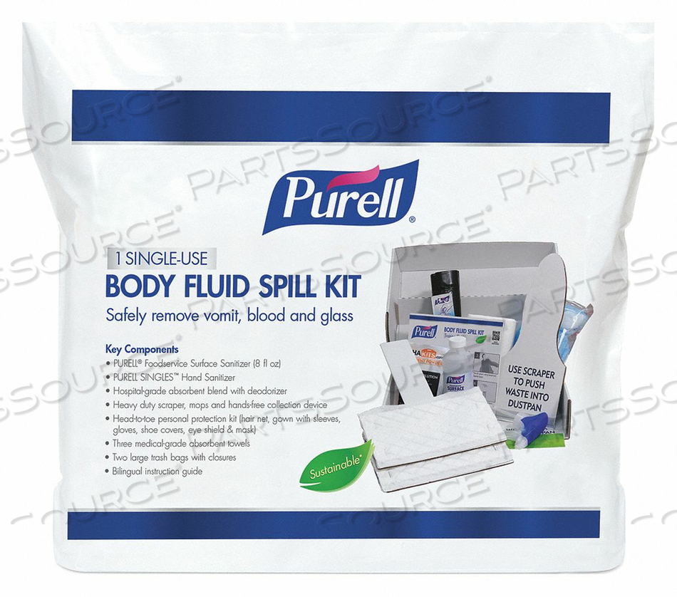 SPILL KIT BAG 2 GAL CAP. 13 L PK16 by Purell