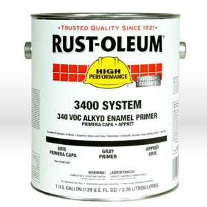 3482402 RUST-OLEUM 3400 ENAMEL PAINT,1 GALLON,SILVER GRAY,DRY TIME 6-8 HRS by Rust-Oleum