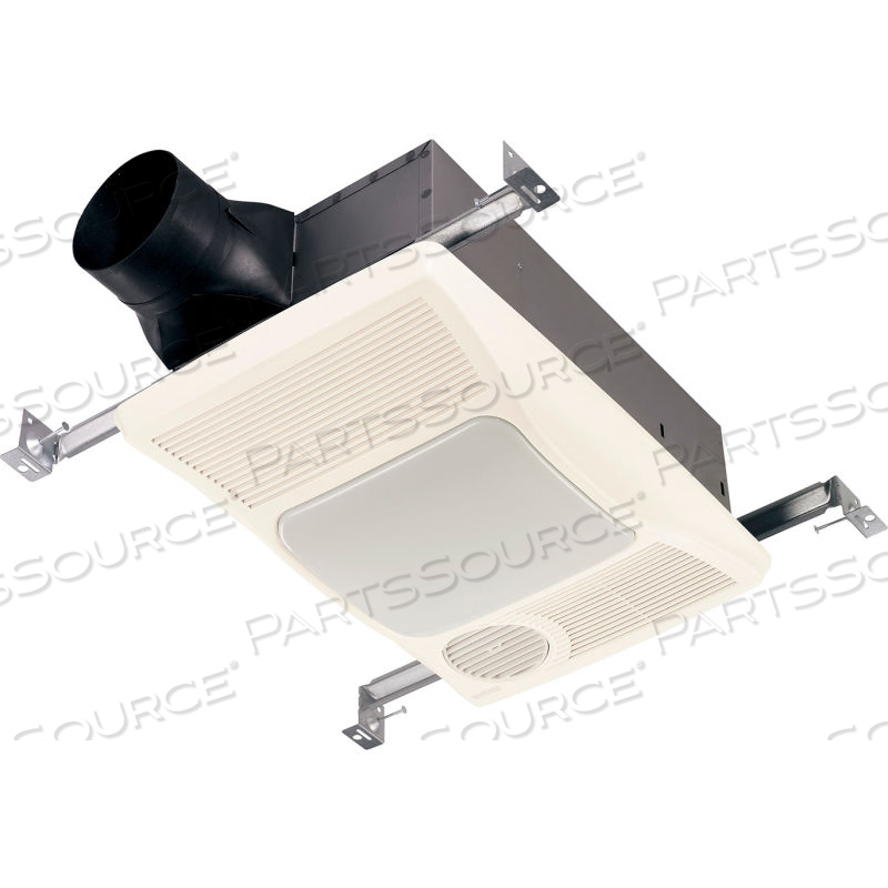 CEILING MOUNT VENTILATION FAN WITH HEATER & LIGHT - 100 CFM - 2.0 SONES by Broan