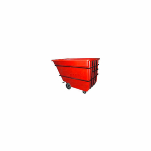 RED HEAVY DUTY 2.2 CUBIC YARD TILT TRUCK 2500 LB. CAPACITY by Bayhead Products