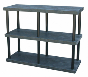 PLASTIC SHELVING OPEN 51 H 3 SHELF by SPC Industrial