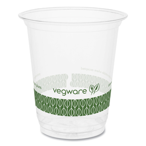 76-SERIES COLD CUP, 7 OZ, CLEAR/GREEN, 1,000/CARTON by Vegware