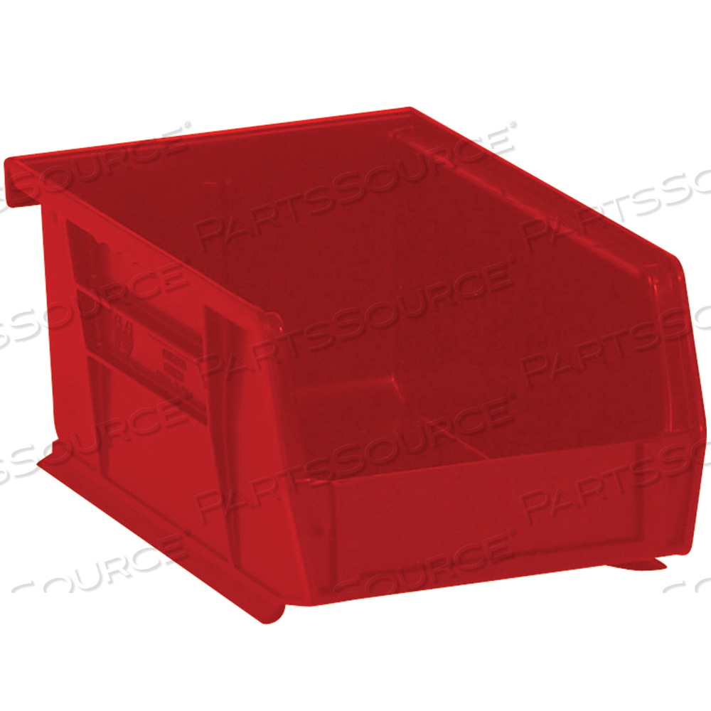 PLASTIC STACK & HANG BIN BOXES, 9 1/4" X 6" X 5", RED, 12/CASE by BOX Partners (Box Acquisitions, LLC)