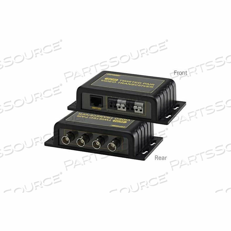 COP SECURITY VIDEO TRANSCEIVER, 4XBNC TO 1XRJ45, NO POWER REQUIRED 
