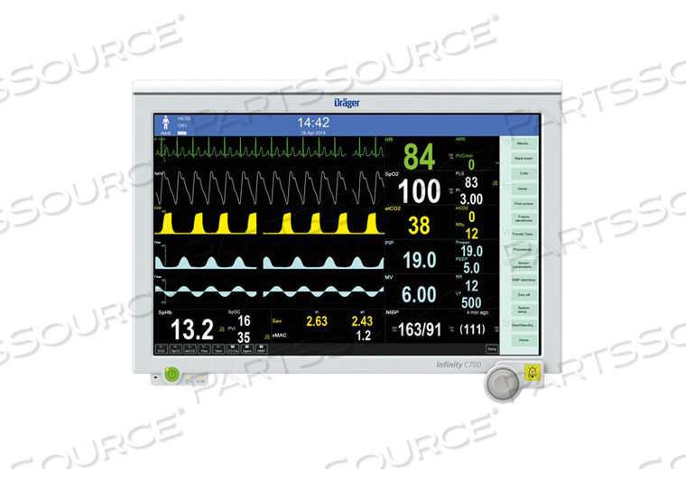 REPAIR - DRAEGER INFINITY C700 PATIENT MONITOR REPAIR - DRAEGER INFINITY C700 PATIENT MONITOR