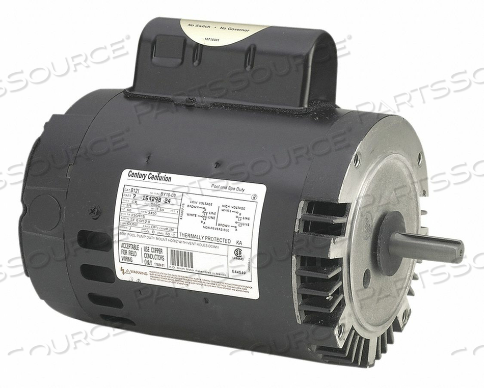 MOTOR 1/2 HP 3 450 RPM 56J 115/230V by Regal Beloit America, Inc. (Century Electric Motors)