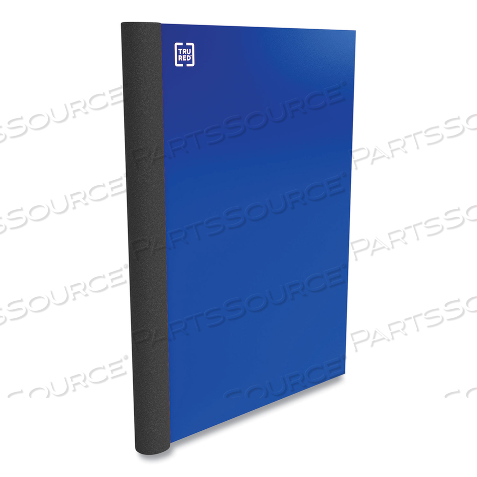 TWO-SUBJECT NOTEBOOK, MEDIUM/COLLEGE RULE, BLUE COVER, 9.5 X 6, 100 SHEETS 