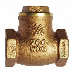 SWING CHECK VALVE BRASS 1-1/2 FNPT by Hammond Valve