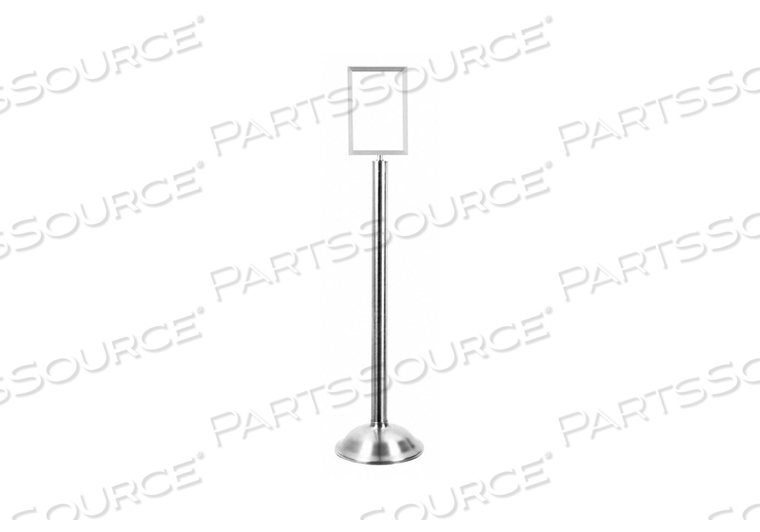 SIGN HOLDER 7IN X 11IN FRAME POLISHED CH by Tensabarrier