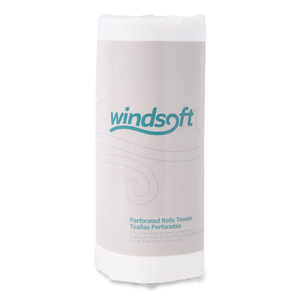 KITCHEN ROLL TOWELS, 2-PLY, 11 X 8.5, WHITE, 85/ROLL, 30 ROLLS/CARTON by Windsoft