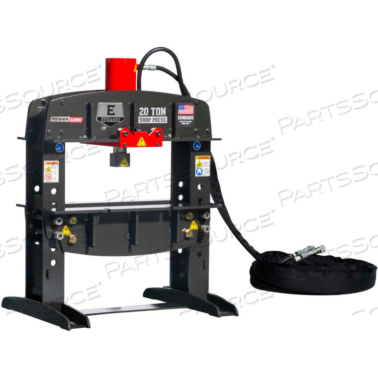 20 TON SHOP PRESS AND PORTABLE POWER UNIT 3 PHASE, 230 VOLT by Edwards Signaling 20 TON SHOP PRESS AND PORTABLE POWER UNIT 3 PHASE, 230 VOLT by Edwards Signaling