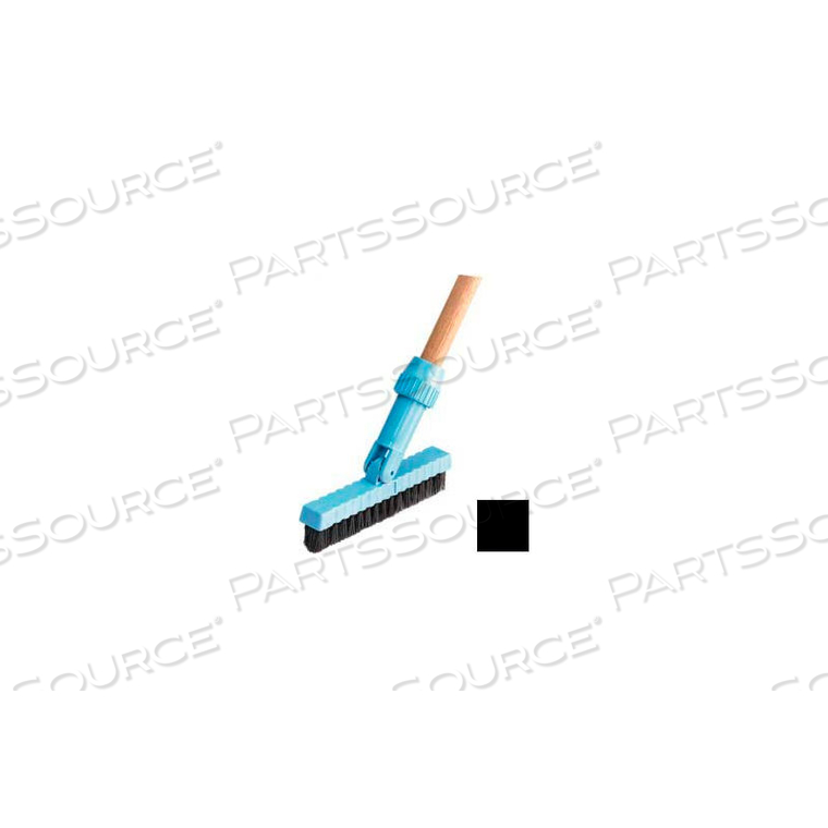 SWIVEL HEAD GROUT LINE BRUSH, NYLON BRISTLE 7-1/2", BLACK by Carlisle