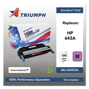 751000NSH0286 REMANUFACTURED Q5953A (643A) TONER, 10,000 PAGE-YIELD, MAGENTA by Triumph