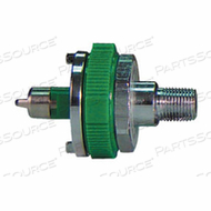 DIAMOND ADAPTER, 1/8 IN MNPT, GREEN, OXYGEN 