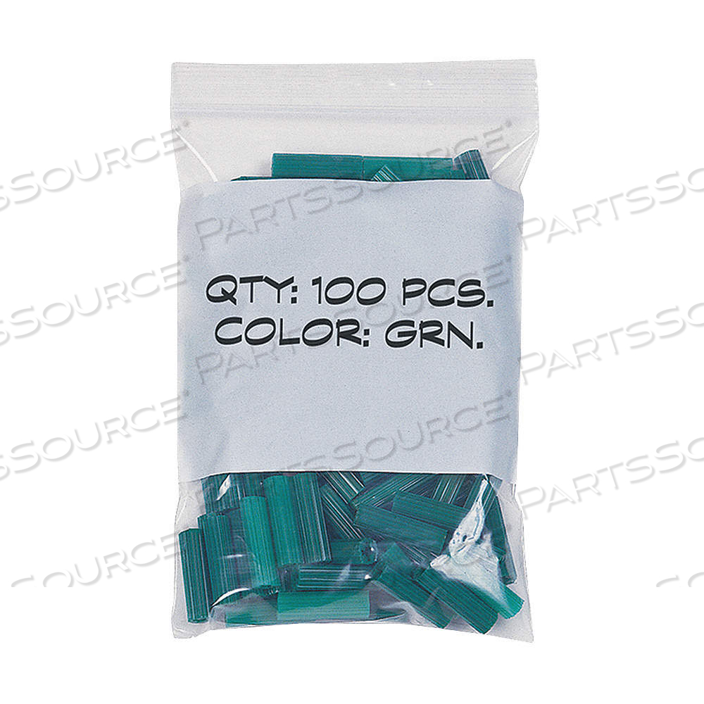 RECLOSABLE POLY BAG, 4 MIL THICK, 5 IN WD, 8 IN LG, FLAT PACK by Approved Vendor