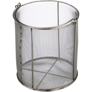 SMALL PARTS ROUND WIRE BASKET 5-7/8"DIA X 6-1/2"H STAINLESS STEEL PRICE EACH FOR QTY 5+ by Marlin Steel Wire Products Inc SMALL PARTS ROUND WIRE BASKET 5-7/8"DIA X 6-1/2"H STAINLESS STEEL PRICE EACH FOR QTY 5+ by Marlin Steel Wire Products Inc