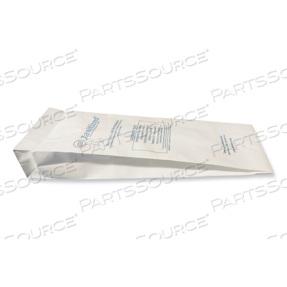 VACUUM FILTER BAGS DESIGNED TO FIT WINDSOR VERSAMATIC by Janitized VACUUM FILTER BAGS DESIGNED TO FIT WINDSOR VERSAMATIC by Janitized