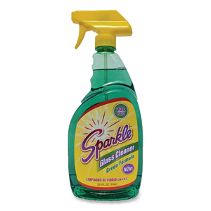 GREEN FORMULA GLASS CLEANER, 33.8 OZ BOTTLE by Sparkle