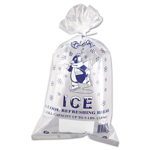 ICE BAGS, 1.5 MIL, 11" X 20", CLEAR, 1,000/CARTON by Inteplast Group