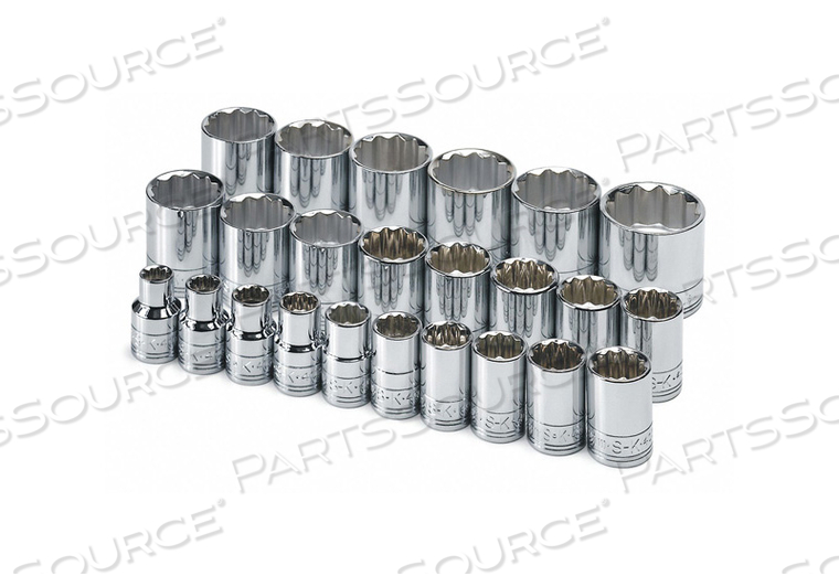SOCKET SET METRIC 1/2 IN DR 24 PC by SK Professional Tools SOCKET SET METRIC 1/2 IN DR 24 PC by SK Professional Tools