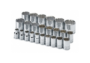 SOCKET SET METRIC 1/2 IN DR 24 PC by SK Professional Tools