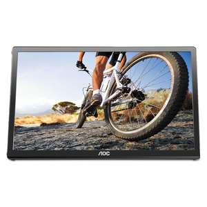 USB POWERED LCD MONITOR, 15.6" WIDESCREEN, TN PANEL, 1366 PIXELS X 768 PIXELS by AOC