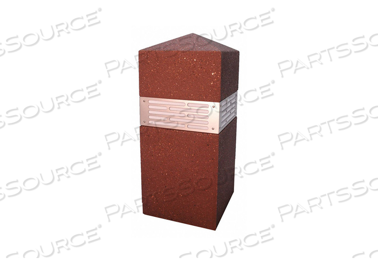 BOLLARD SQUARE 18IN.LX18IN.WX42IN.H by Wausau Tile