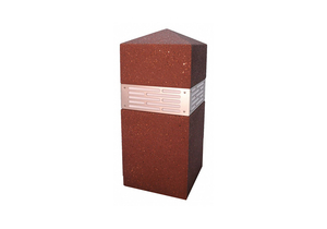 BOLLARD SQUARE 18IN.LX18IN.WX42IN.H by Wausau Tile
