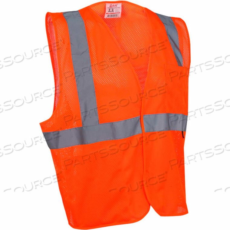 1004 STANDARD CLASS 2 MESH HOOK & LOOP SAFETY VEST, ORANGE, 4XL by GSS Safety LLC 1004 STANDARD CLASS 2 MESH HOOK & LOOP SAFETY VEST, ORANGE, 4XL by GSS Safety LLC