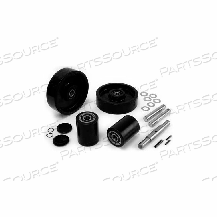 COMPLETE WHEEL KIT FOR MANUAL PALLET JACK - FITS SPECIFIC ULINE MODELS by GPS - Generic Parts Service