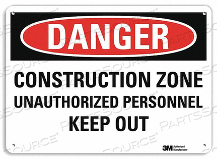 DANGER SIGN 4 HOLE MOUNT 10IN W X 7IN H by Lyle Signs Inc. DANGER SIGN 4 HOLE MOUNT 10IN W X 7IN H by Lyle Signs Inc.