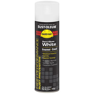 209567 RUST-OLEUM V2100 SPRAY PAINT, 15 OZ, AEROSOL, SPRAY, WHITE, SEMI-GLOSS by Rust-Oleum