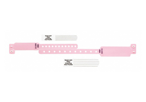 ID WRISTBAND SET VINYL PINK PK300 by Identiplus