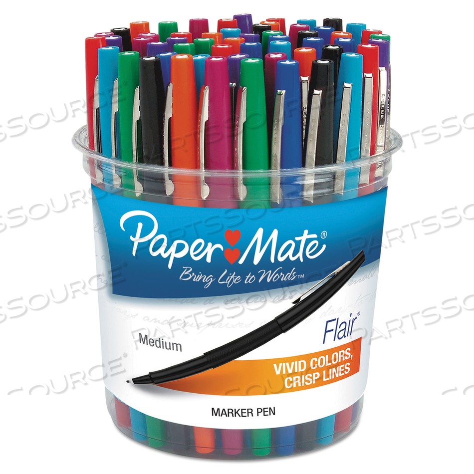 POINT GUARD FLAIR FELT TIP POROUS POINT PEN, STICK, BOLD 1.4 MM, ASSORTED INK AND BARREL COLORS by Paper Mate POINT GUARD FLAIR FELT TIP POROUS POINT PEN, STICK, BOLD 1.4 MM, ASSORTED INK AND BARREL COLORS by Paper Mate
