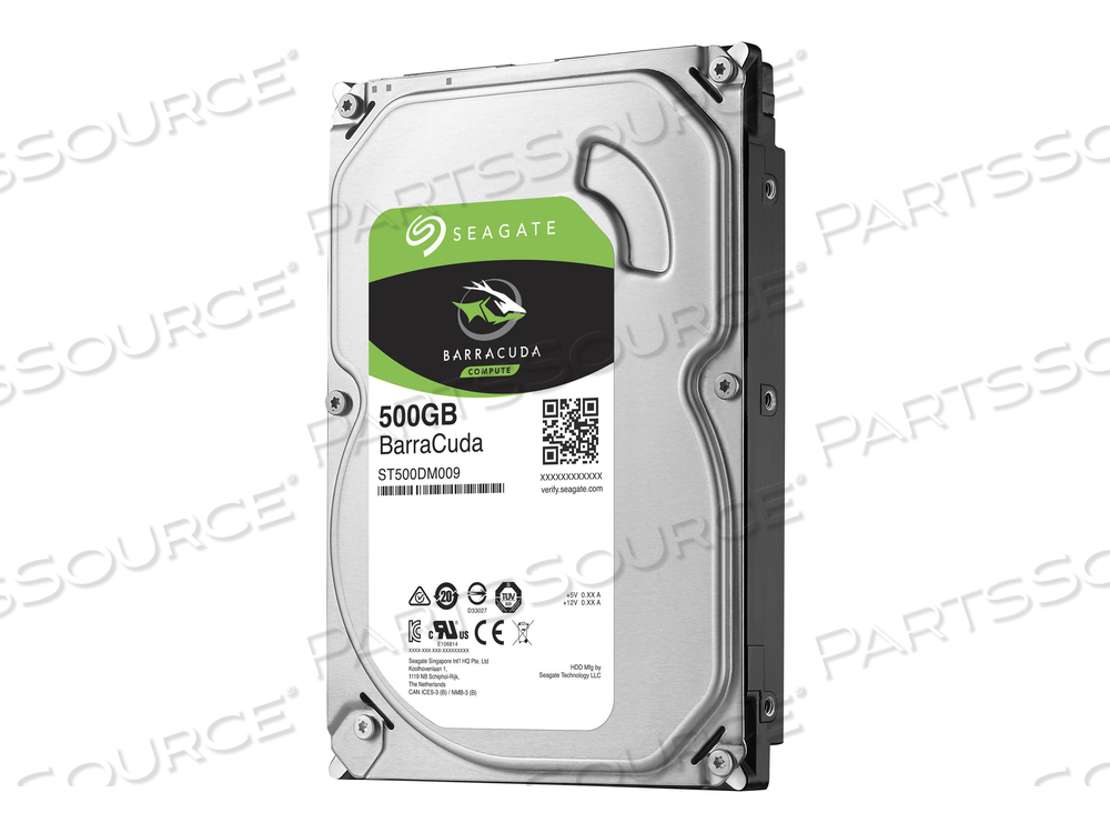 SEAGATE BARRACUDA ST500DM009 - HARD DRIVE - 500 GB - INTERNAL - 3.5" - SATA 6GB/S - 7200 RPM - BUFFER: 32 MB 