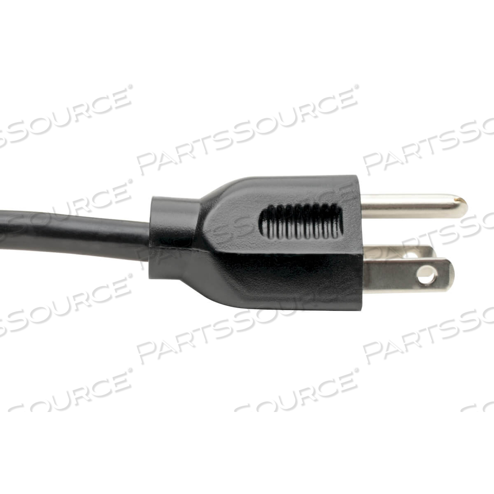 POWER CORD, 12 FT, 10 A, 125 V, 18 AWG, NEMA 5-15P TO IEC 320-C13, BLACK by Tripp Lite POWER CORD, 12 FT, 10 A, 125 V, 18 AWG, NEMA 5-15P TO IEC 320-C13, BLACK by Tripp Lite