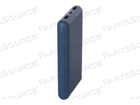 BELKIN - POWER BANK - 20000 MAH - 15 WATT - 3 OUTPUT CONNECTORS (USB, USB-C) - ON CABLE: USB-C - BLUE by Belkin