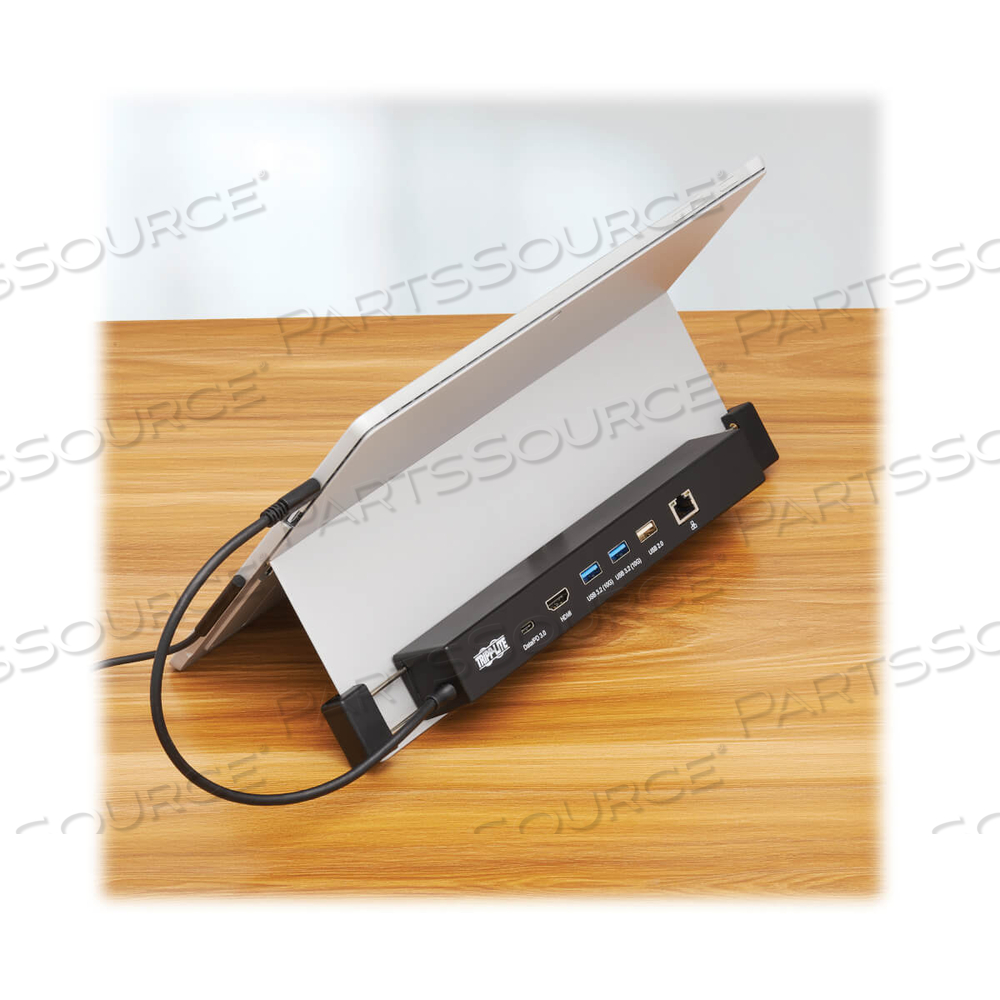 USB-C DOCK FOR MICROSOFT SURFACE - 4K HDMI, USB 3.X GEN 2 (10GBPS) AND USB 2.0 HUB PORTS, GBE, 100W PD CHARGING, BLACK by Tripp Lite USB-C DOCK FOR MICROSOFT SURFACE - 4K HDMI, USB 3.X GEN 2 (10GBPS) AND USB 2.0 HUB PORTS, GBE, 100W PD CHARGING, BLACK by Tripp Lite