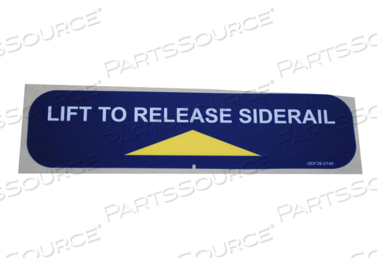 LABEL, SIDERAIL LATCH, FOR USE WITH: FOR MODEL FL28EX GOBED® II MEDSURG BED by Stryker Medical LABEL, SIDERAIL LATCH, FOR USE WITH: FOR MODEL FL28EX GOBED® II MEDSURG BED by Stryker Medical