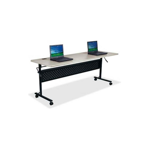 FLIPPER TRAINING TABLE - 72"L X 24"W X 29-1/2"H, SILVER by Lorell