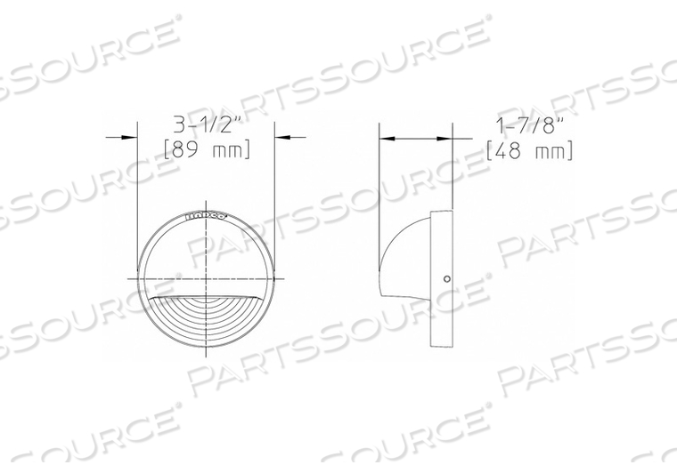 DECK LIGHT 3000K 105 LM 2W 12V AC 