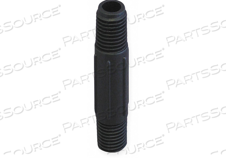 NIPPLE, POLYPROPYLENE, 1 IN NOMINAL PIPE SIZE, 6 IN OVERALL LG, THREADED ON BOTH ENDS, SCHEDULE 80 by Banjo