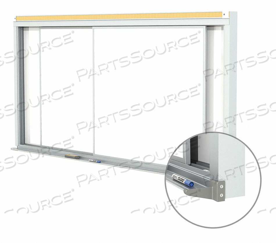 DRY ERASE SLIDING BOARD PORCELAIN 144 W by Ghent DRY ERASE SLIDING BOARD PORCELAIN 144 W by Ghent