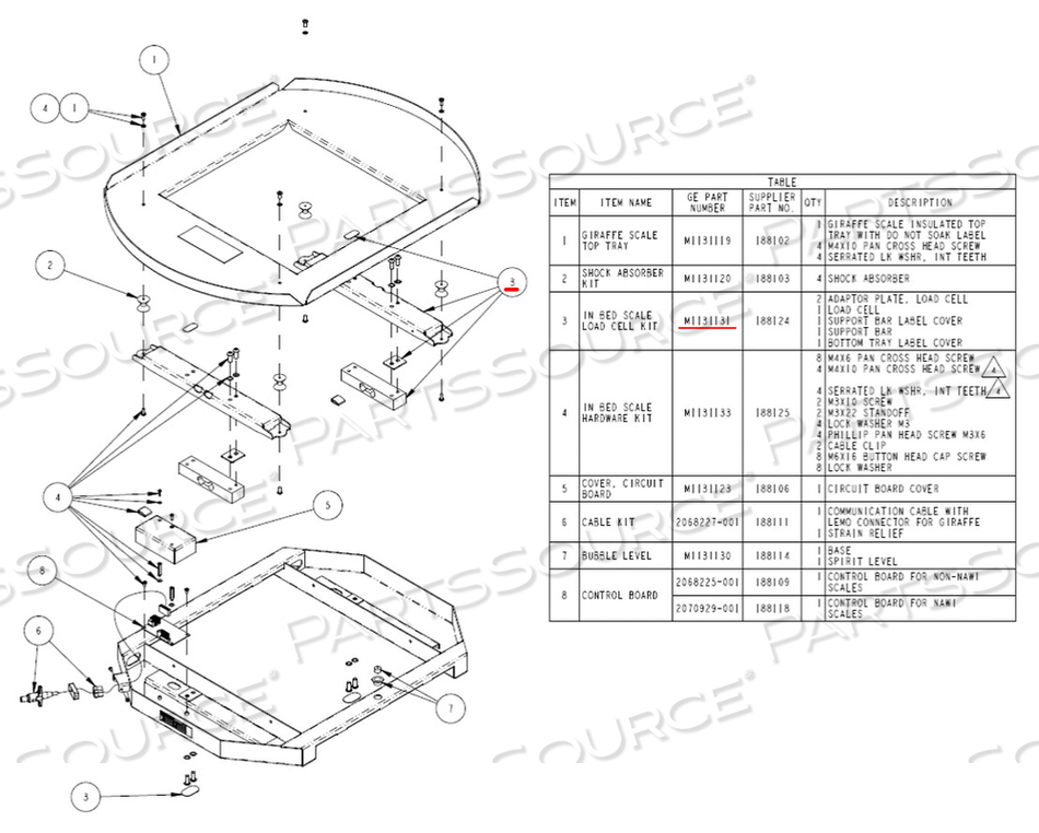 IN-BED SCALE LOAD CELL KIT IN-BED SCALE LOAD CELL KIT