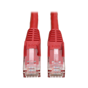 ETHERNET CABLE, CAT6 GIGABIT SNAGLESS MOLDED (UTP), RJ45 M/M, RED, ROUND, 2 FT by Tripp Lite ETHERNET CABLE, CAT6 GIGABIT SNAGLESS MOLDED (UTP), RJ45 M/M, RED, ROUND, 2 FT by Tripp Lite