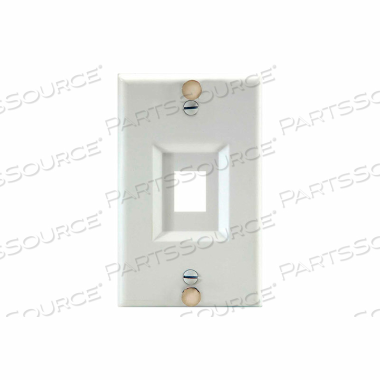 KEYSTONE WALL PHONE PLATE, WHITE 