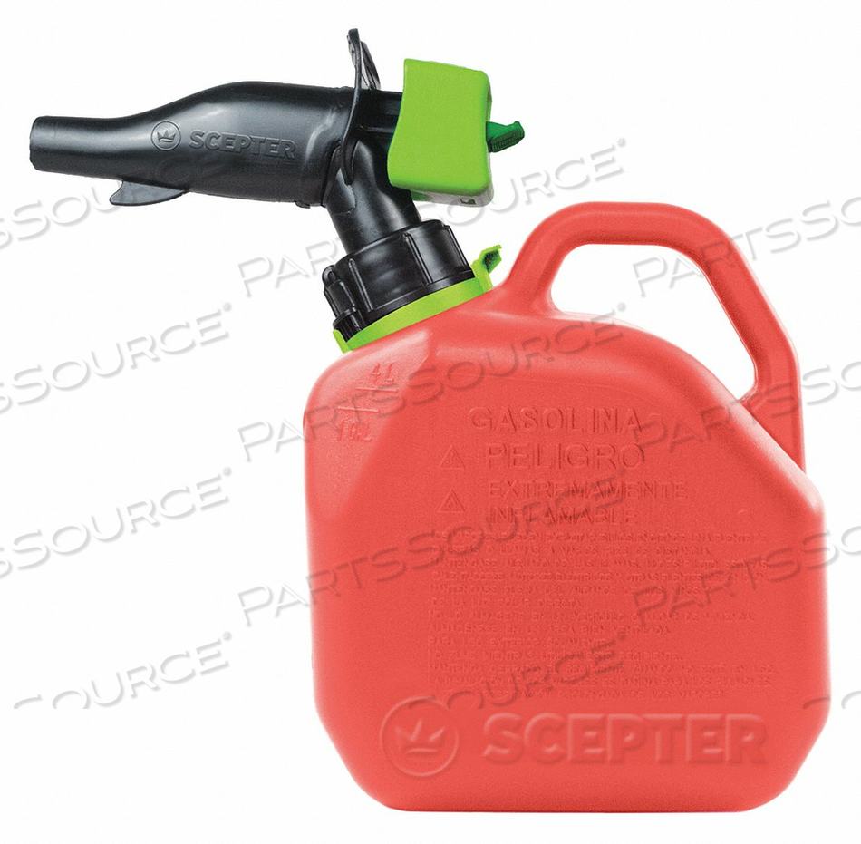 GAS CAN 1 GAL. RED PP 11-3/4 HX5-61/64 W by Scepter GAS CAN 1 GAL. RED PP 11-3/4 HX5-61/64 W by Scepter