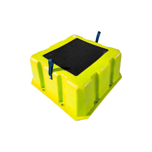 1 STEP NESTABLE PLASTIC STEP STAND - YELLOW 25"W X 25"D X 10"H by US Roto Molding 1 STEP NESTABLE PLASTIC STEP STAND - YELLOW 25"W X 25"D X 10"H by US Roto Molding